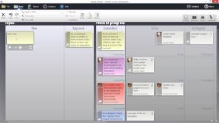 Electronic scrum and kanban board