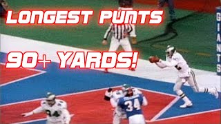 NFL Top 5 Longest Punts of All Time