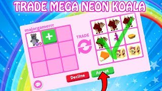 WHAT PEOPLE TRADE FOR MEGA NEON KOALA IN ADOPT ME 🐨