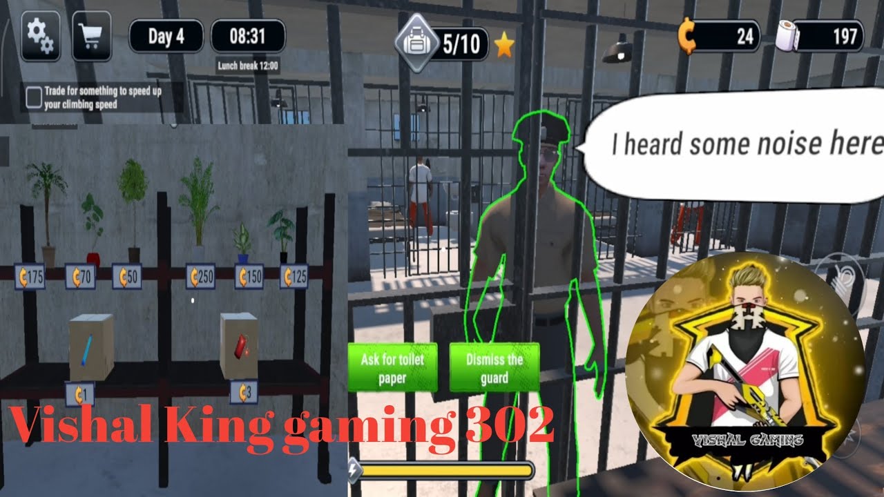 #1 prison escape simulator 3d               Vishal King gaming 302 
