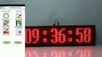 Cara setting jam masjid digital running text