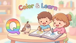 Q Is for Quail ABC Coloring Page for Kids Color Learn