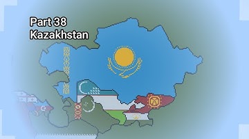 Kazakhstan - Small Scale World Flag Map Tutorials in Minecraft (Part 38)