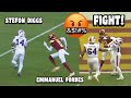 Stefon Diggs Vs Emmanuel Forbes 🤬 FIGHT! (WR Vs CB) Bills Vs Commanders 2023 highlights