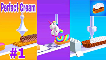 Perfect Cream - Gameplay Walkthrough Part 1 . Levels 1-10 (Android,iOS)
