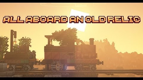 All aboard an old relic: Minecraft Create/Steam n Rails Mod.