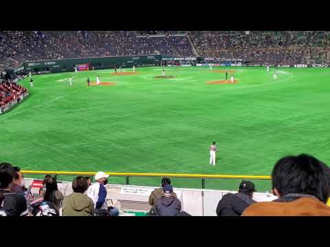 20210307　ﾋｯﾄ♪ ｽﾋﾟｰｶｰから流れる【真砂勇介】応援歌　3回ｳﾗ　福岡ｿﾌﾄﾊﾞﾝｸﾎｰｸｽ@福岡PayPayﾄﾞｰﾑ［ｵｰﾌﾟﾝ戦］外野ﾗｲﾄ