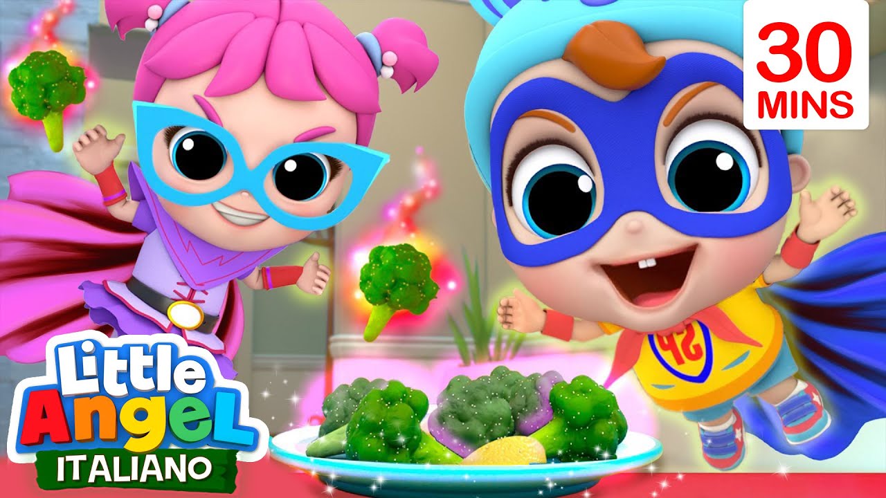 Le Verdure ci Rendono più Forti! | Cartoni Animati con Gianni Piccino - Little Angel Italiano