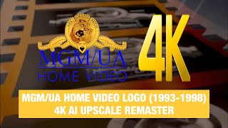 MGM/UA Home Video Logo (1993-1998) (4K AI Upscale Remaster)