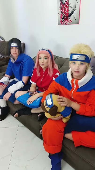 Not kakashi blackmailing them openly 🤣 #naruto #sakura #sasuke #cosplay #kakashi