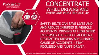 Zero Harm concentrate while driving