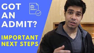 Important steps to follow after getting an  admit in abroad || Study in USA