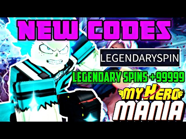 ALL NEW *LEGENDARY SPINS* CODES in MY HERO MANIA CODES! NOVEMBER (Roblox My  Hero Mania Codes) (2023) 