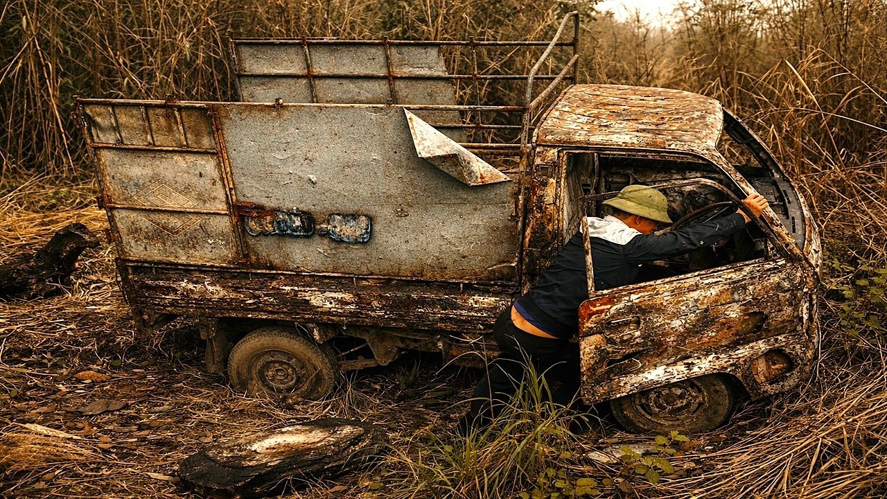 🔥Restoration Genius Revives an Abandoned Wrecked SUZUKI Truck After Years | Stunning Rebuild