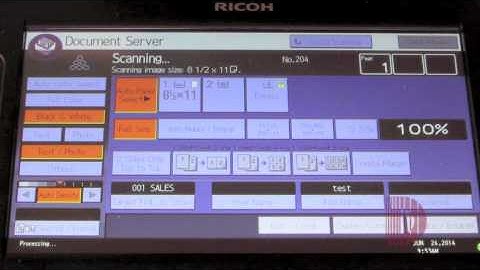 Document Server On Ricoh Multifunctional Machine