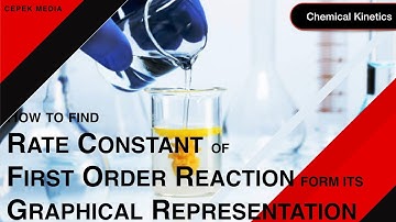 How to find Rate Constant of First Order Reaction form Its Graphical Representation | Kinetics