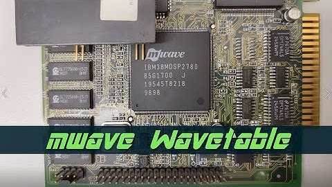 IBM mwave playing Theme Hospital - Dr. Frog (General Midi wavetable)