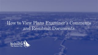 How to View Plans Examiners and Resubmit Documents