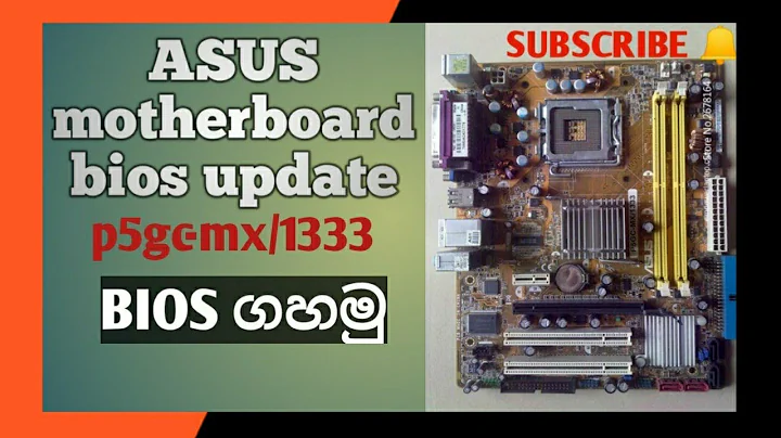 p5gc-mx/1333 BIOS update How to update bios asus sinhala