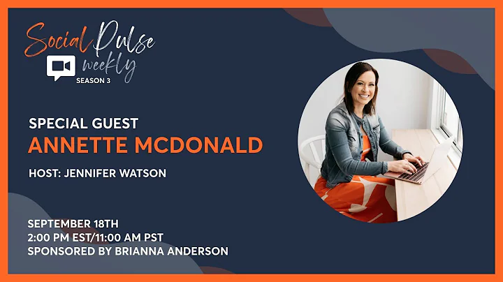 #SocialPulseWeek...  w/ special guest Annette McDo...