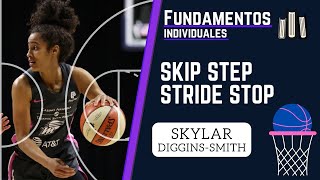 [Fundamentos📚] Skip step to Stride Stop | Skylar Diggins-Smith | #PhoenixMercury | #WNBA |