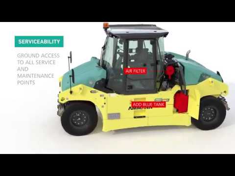 Ammann ART 280 Hydrostatic Tyred Roller (en) - YouTube