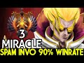 MIRACLE [Invoker] Spam This Hero 90% Winrate Road to Top 1 MMR Dota 2