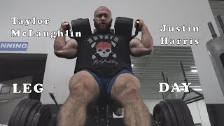 Bodybuilders Taylor McLaughlin And Justin Harris Leg Day