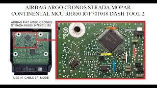 RESET DE AIRBAG MOPAR CONTINENTAL MCU RH850 R7F701018 ARGO CRONOS STRADA