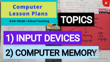 MACRO LESSON PLAN|| COMPUTER||2Topics together|| B.ED || D.El.ED