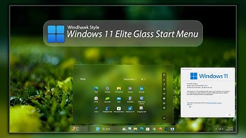 Windows 11 Elite Glass Start Menu | Windhawk Style Customization  Tutorial