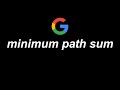 minimum path sum - leetcode (dynamic programming, bottom-up)