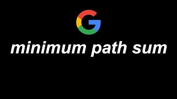 minimum path sum - leetcode (dynamic programming, bottom-up)