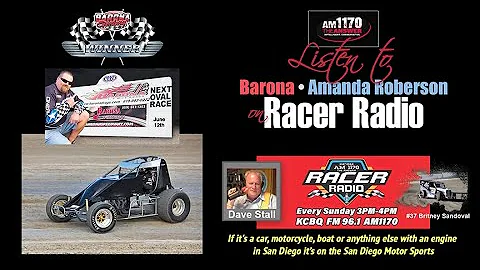 Racer Radio  Barona Speedway  Amanda Roberson  5-2...
