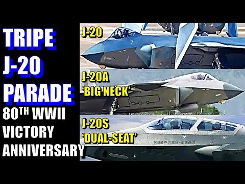 J-20, J-20A & J-20S Set for Fly by in China’s 80th WWII Victory Commemorative Military Display