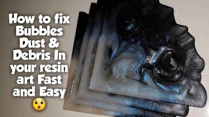 Fix bubbles in resin easy and fast / resin art for beginners