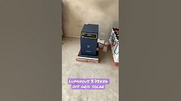 Luminous Best Off Grid Solar Plant 3.75kVa 3kW at Bakshi Ka Talab Lucknow | Best Solar PCU Battery