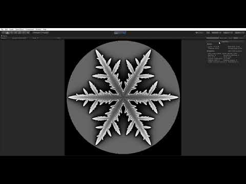 Dendritic Snowflake Simulation
