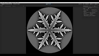 Dendritic Snowflake Simulation