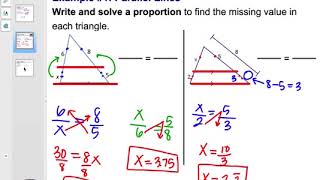 Section 6.6 - Proportionality Theorems (Geometry)