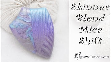 Polymer Clay Metallic Clay Technique: Skinner Blend Mica Shift Tutorial