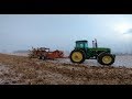 3 John Deere Tractors Hauling Manure near West Alexandria Ohio