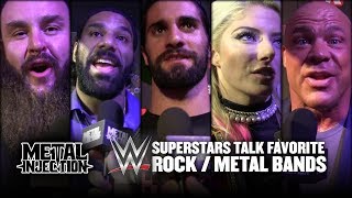 WWE Superstars Reveal Favorite Rock / Metal Bands 2017 | Metal Injection