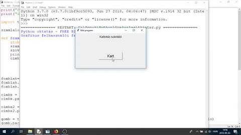 Python Programozás Oktatás: Grafikus felhasználói felület - Tkinter (kód a leírásban)