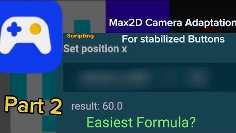 Max2D Camera Adaptation for Stabilized Buttons!! || Auto fit screen | #max2d #max2dtutorial #devlog