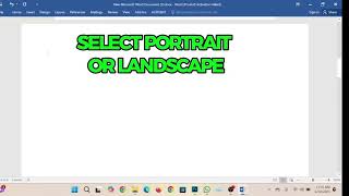 How Create Landscape and Portrait page in Microsoft word.