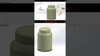 Cosmetic Bottle 3D Design in Solid works #solidworks #3dmodelling  #cosmeticbottle #productdesign