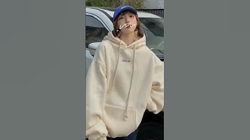 Thumbnail of Sweater Hoodie Oversize Korean Style 😍#fashion #outfit #fashionstyle #youtubeshorts