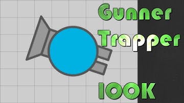 FIRST TRY | Gunner Trapper 100K with every tank Diep.io