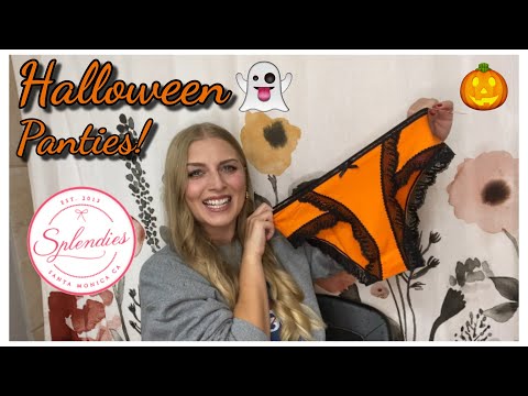 Splendies unboxing and review! Halloween panties for September